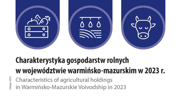 Characteristics of agricultural holdings in Warmińsko-Mazurskie Voivodship in 2023