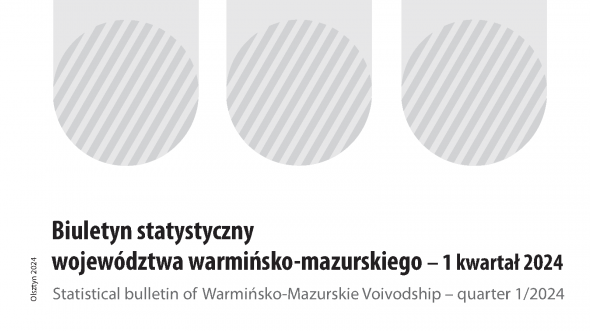Statistical bulletin of Warmińsko-Mazurskie Voivodship – quarter 1/2024