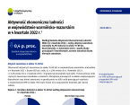 Aktywność ekonomiczna ludności w województwie warmińsko-mazurskim w 4 kwartale 2022 r. Foto