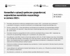 Komunikat o sytuacji społeczno-gospodarczej województwa warmińsko-mazurskiego w czerwcu 2022 r. Foto
