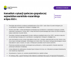 Komunikat o sytuacji społeczno-gospodarczej województwa warmińsko-mazurskiego w lipcu 2023 r. Foto