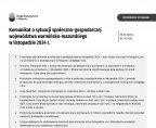 Komunikat o sytuacji społeczno-gospodarczej województwa warmińsko-mazurskiego w listopadzie 2024 r. Foto