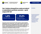 Stan i struktura demograficzno-społeczna ludności w województwie warmińsko-mazurskim – wyniki wstępne NSP 2021 Foto
