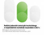 Budżety jednostek samorządu terytorialnego w województwie warmińsko-mazurskim w 2021 r. Foto